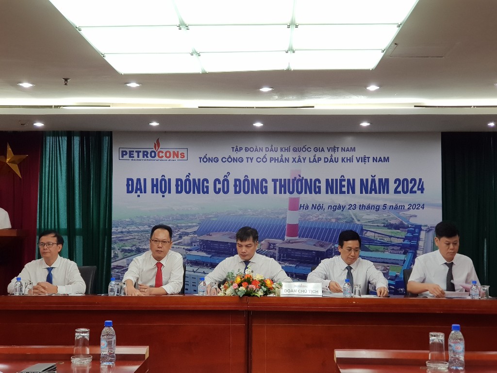 Tổng Công ty Cổ phần Xây lắp Dầu khí Việt Nam (PETROCONs) tổ chức Đại hội đồng cổ đông thường niên năm 2024